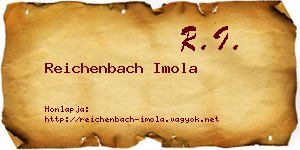 Reichenbach Imola névjegykártya